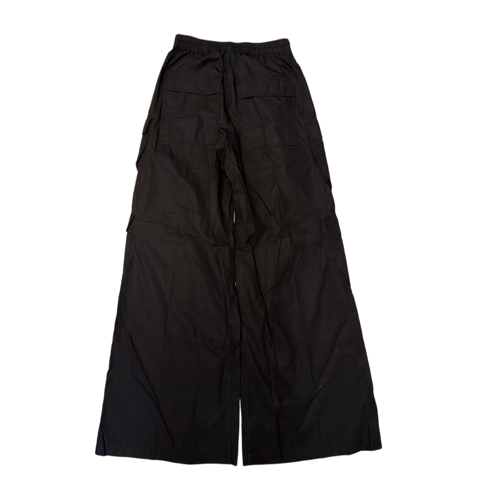 Rick Owens DRKSHDW 'Black' Lightweight Cotton Double Cargo Jumbo Bela Pants