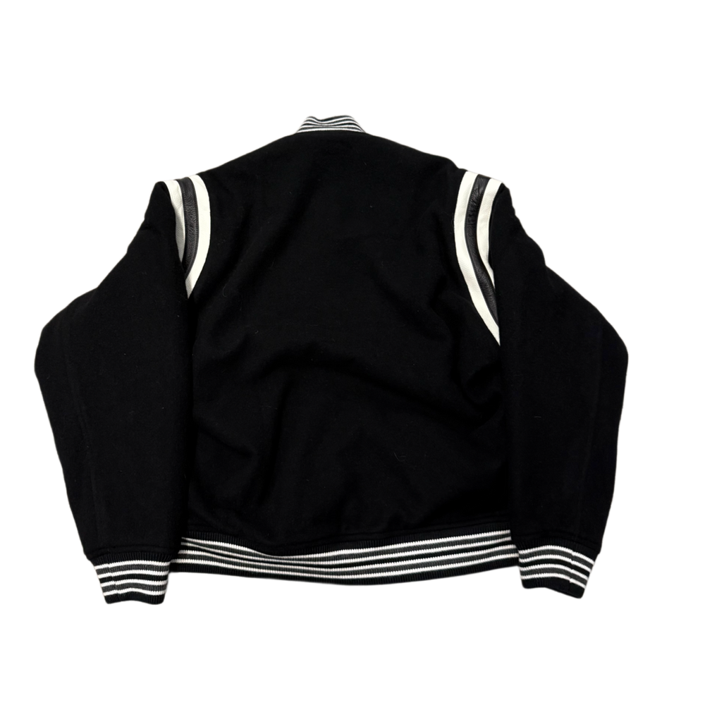 Maison Mihara Yasuhiro 'Black' Logo-Embroidered Bomber Jacket