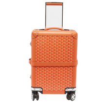 Goyard 'Orange' Goyardine Coated Canvas Bourget PM Trolley Case