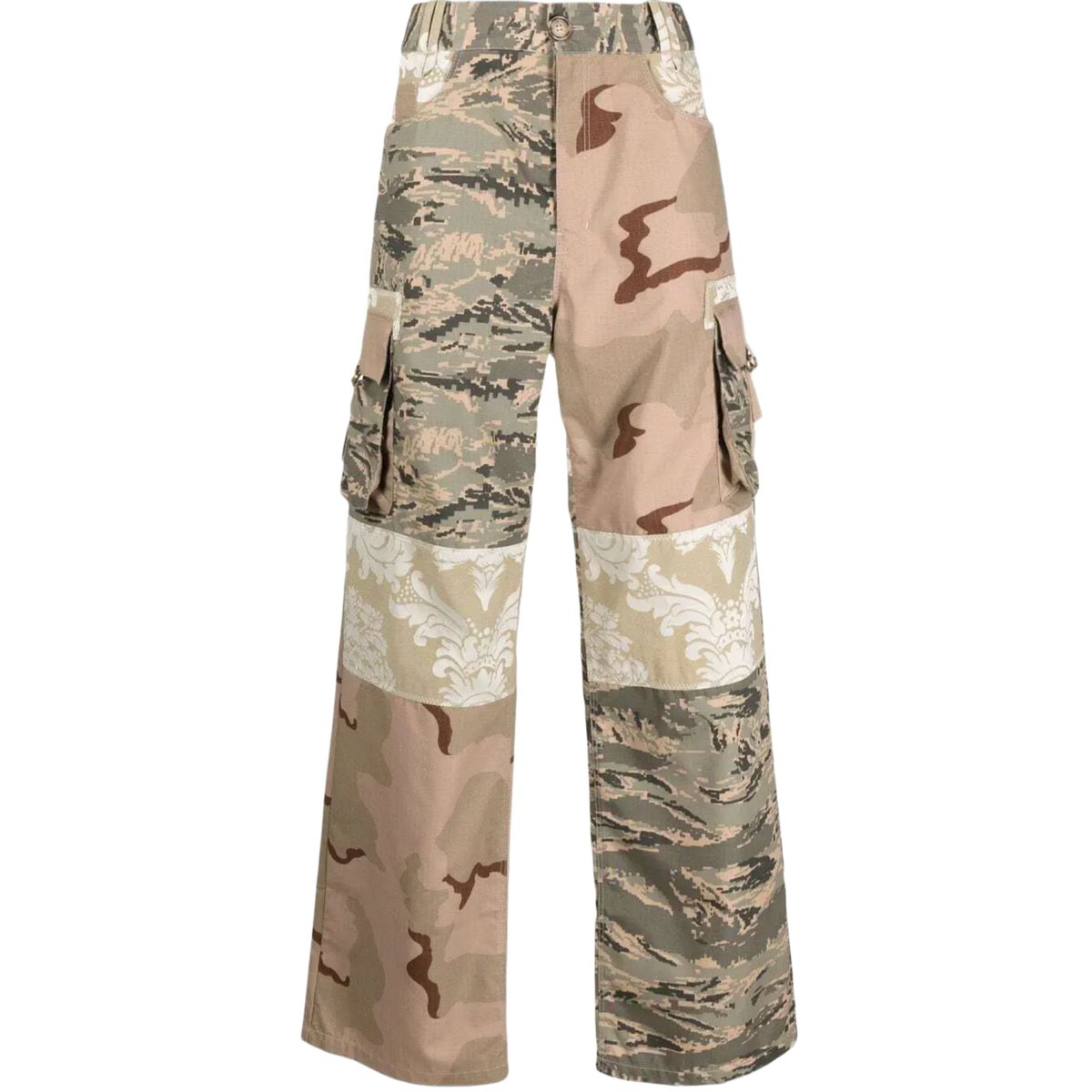 Marine Serre 'Camo' Patchwork Cargo Pants