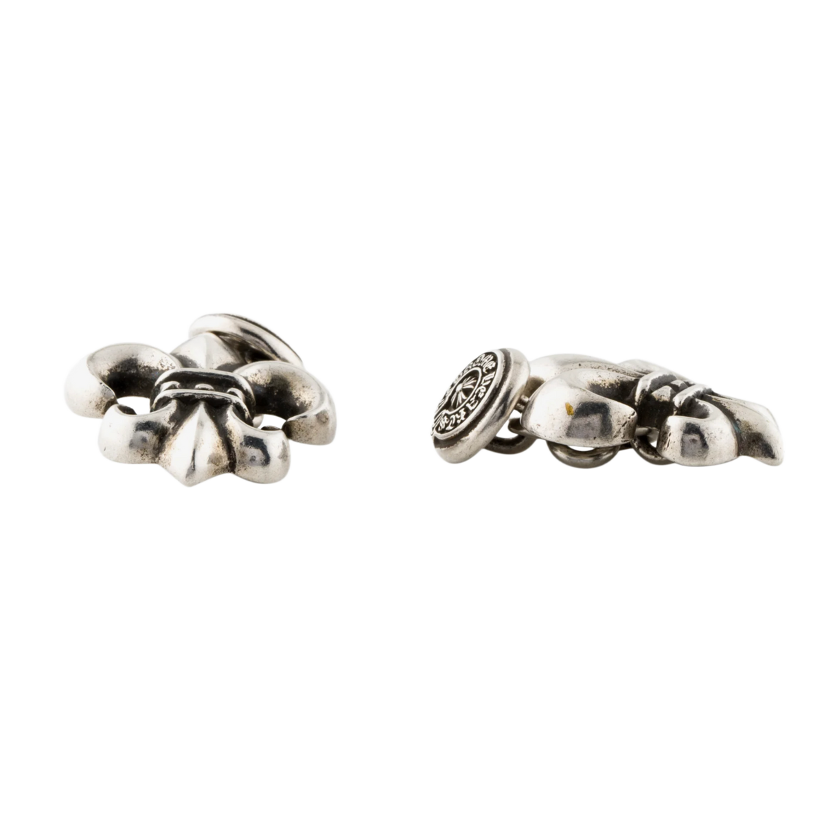 Chrome Hearts 'Fleur De Lis' Silver Cufflinks
