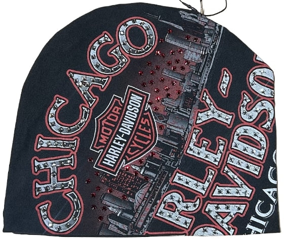 Bossi 'Chicago Harley' Rhinestone Vintage Beanie