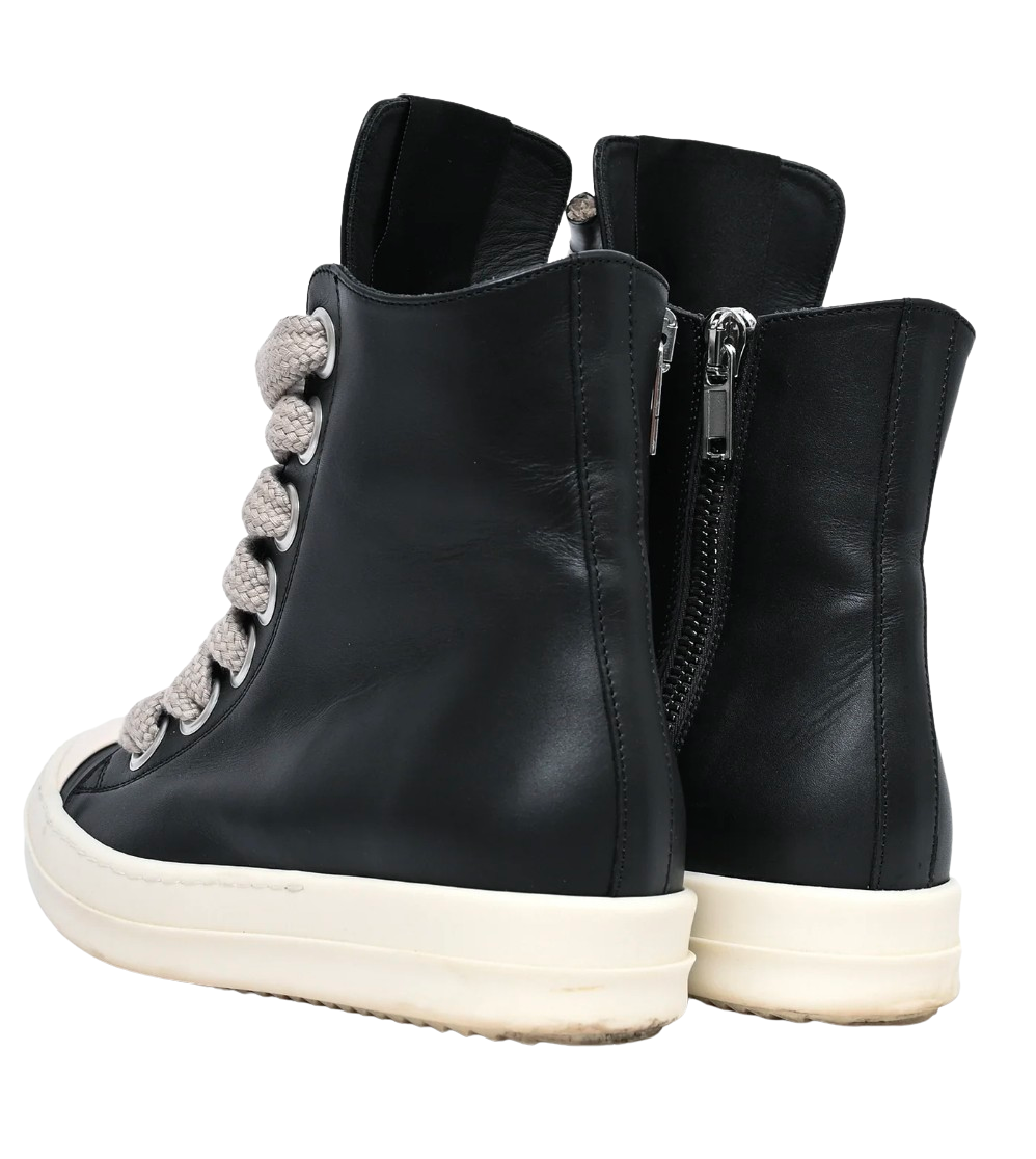 Rick Owens Black 'TVHKB' Edition Jumbo High Top Sneakers