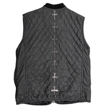 Chrome Hearts 'Black Cross Patch Spine' Quilted Vest
