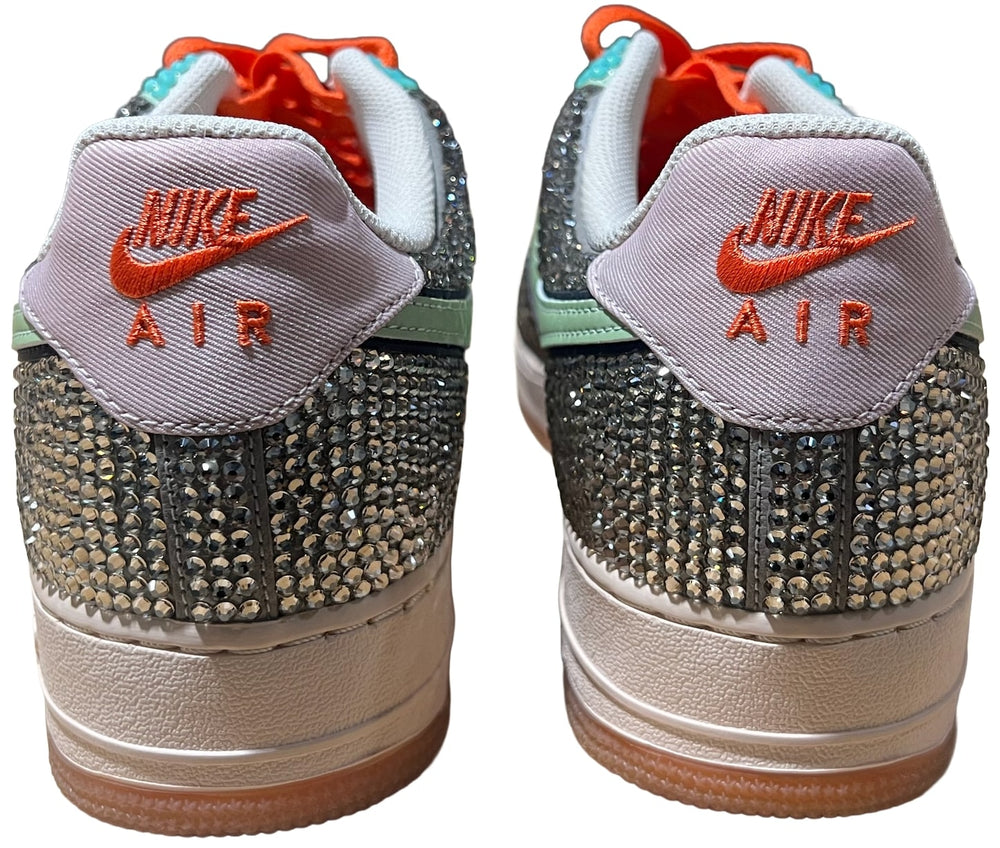 Bossi 'Orange and Pastels' Rhinestone Sneakers