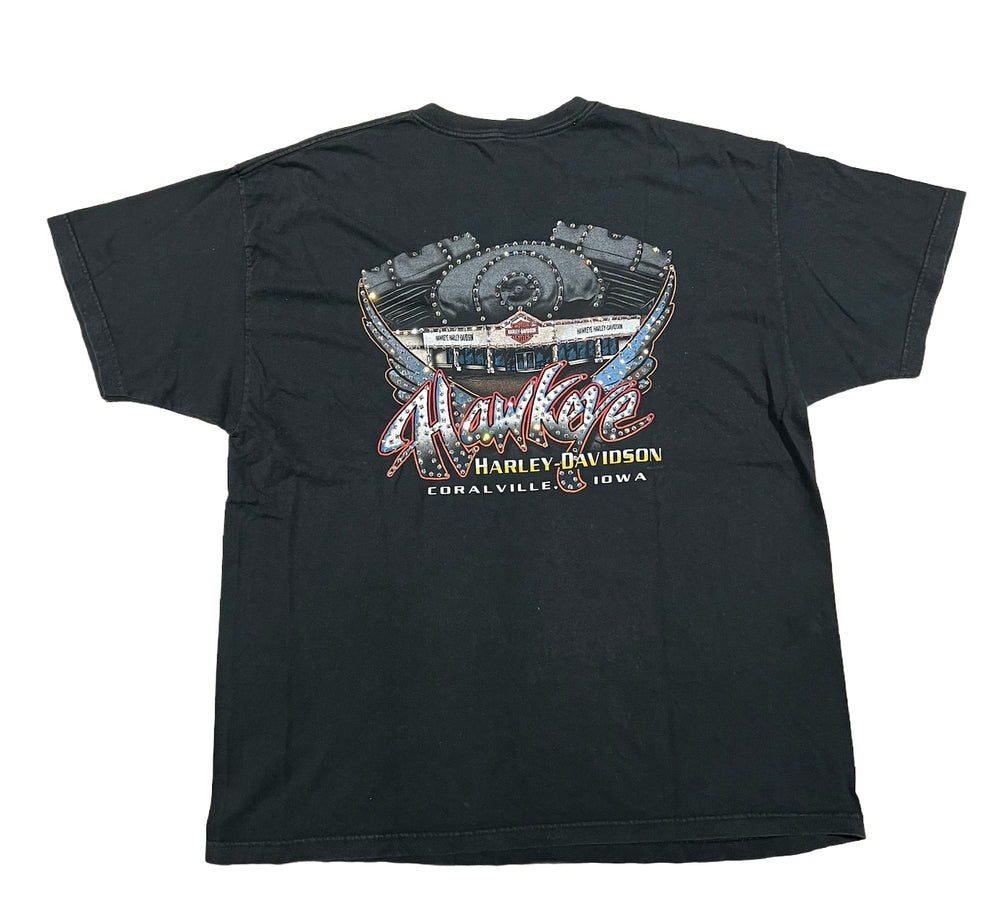 Harley Davidson 'Hawkeye' Rhinestone Vintage Tee