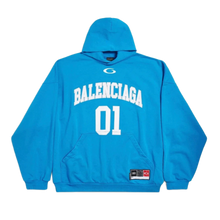 Balenciaga 'Basketball' Blue Oversized Hoodie