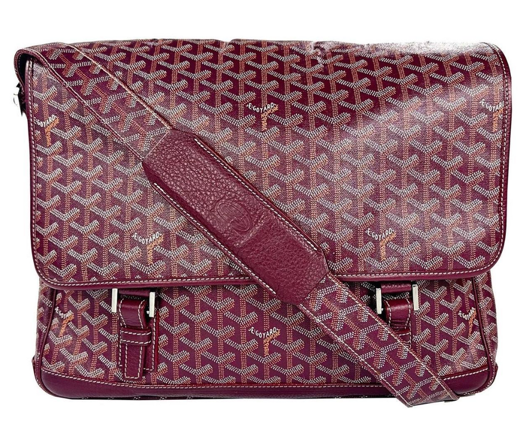 Goyard 'Burgundy' Grand Bleu Messenger Bag