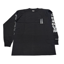 Chrome Hearts Vintage 'Vertical Logo Foil Scroll' Black Longsleeve