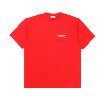 Balenciaga 'Red Political Campaign' Embroidered Logo Tee