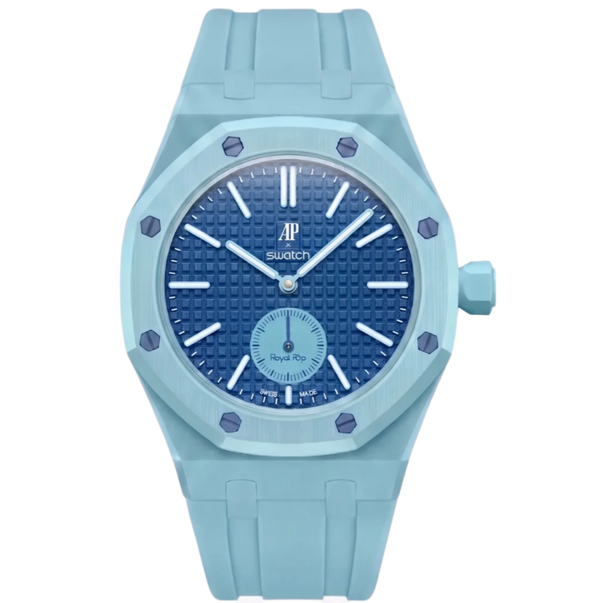 Swatch x Audemars Piguet AP Bioceramic 'Lan Ba' Royal Pop Savonette Watch SSX03L100N