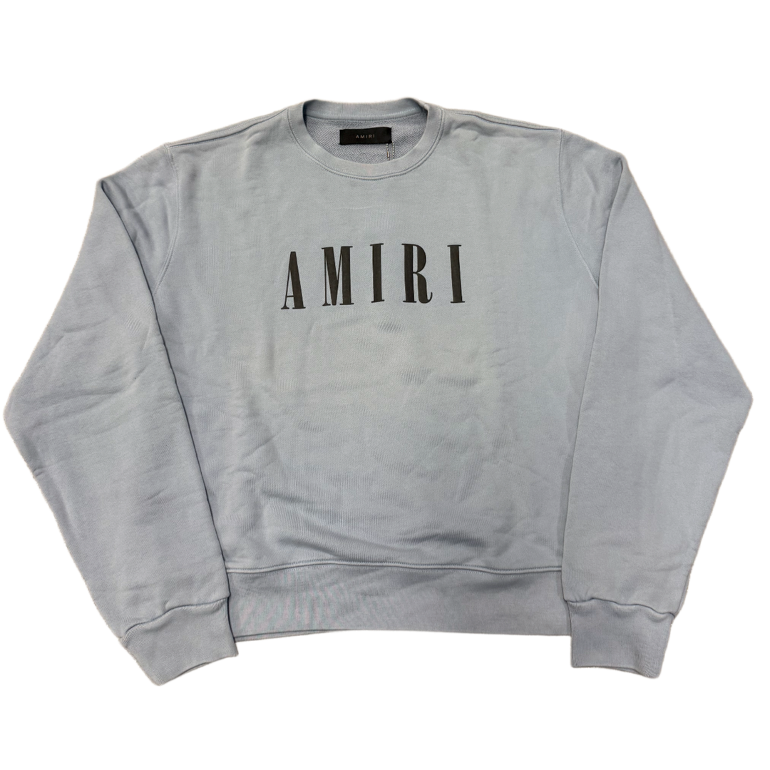 Amiri 'Dusty Blue' Core Logo Crewneck