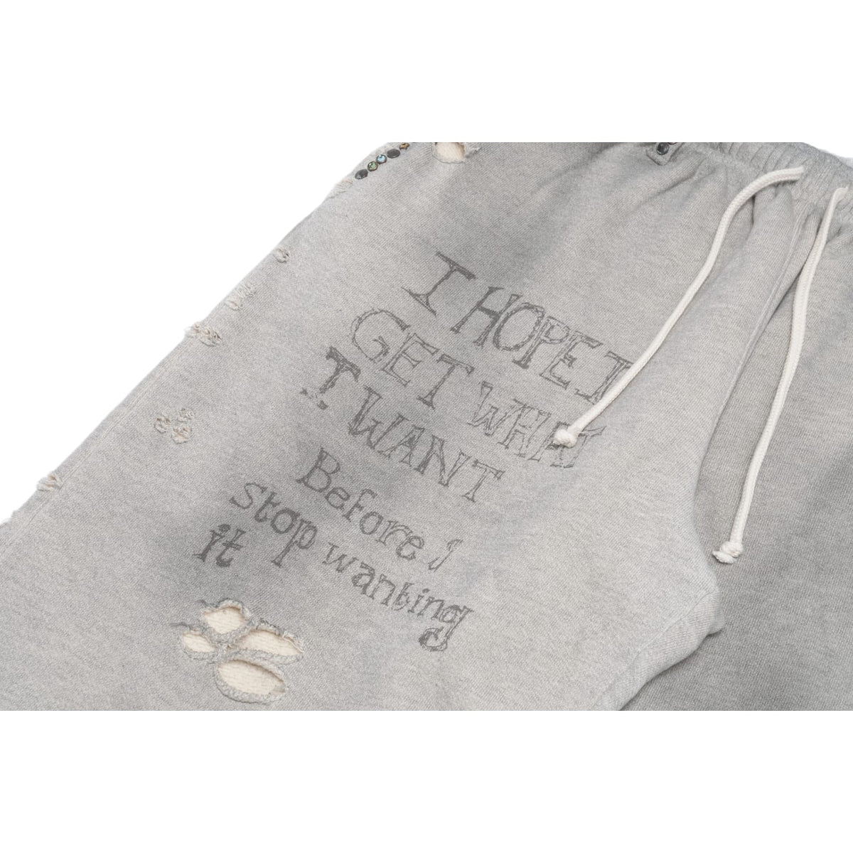 Satoshi Nakamoto 'Grey' Studded Sweatpants