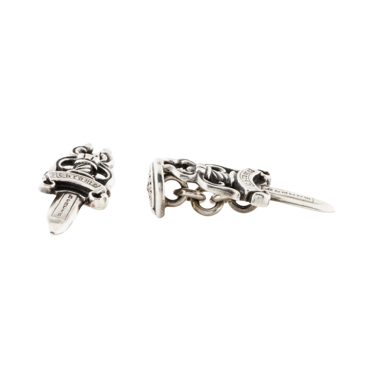 Chrome Hearts 'Dagger' Silver Cufflinks