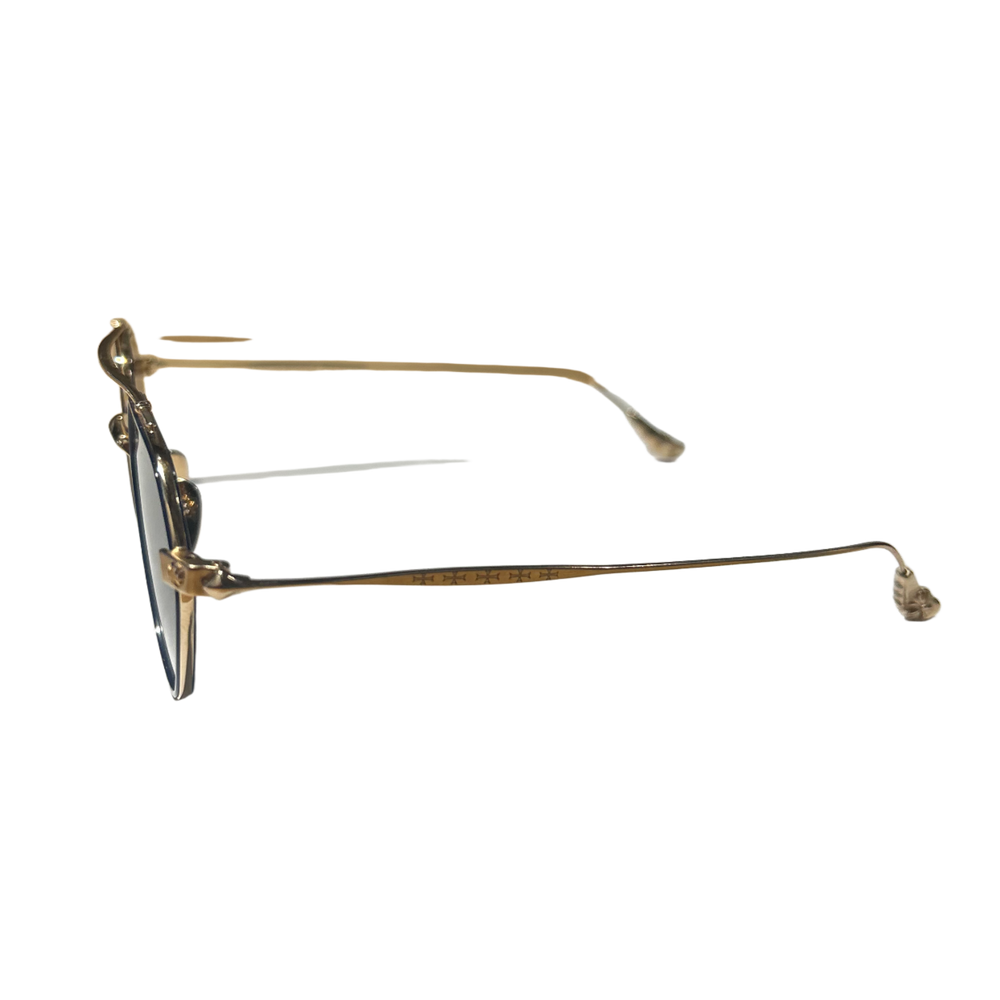 Chrome Hearts 'Gold/Navy' Bone Prone Sunglasses