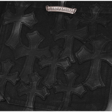 Chrome Hearts '12 Patch' Black Denim Shorts