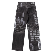 Who Decides War 'Motif Patch' Black Jeans