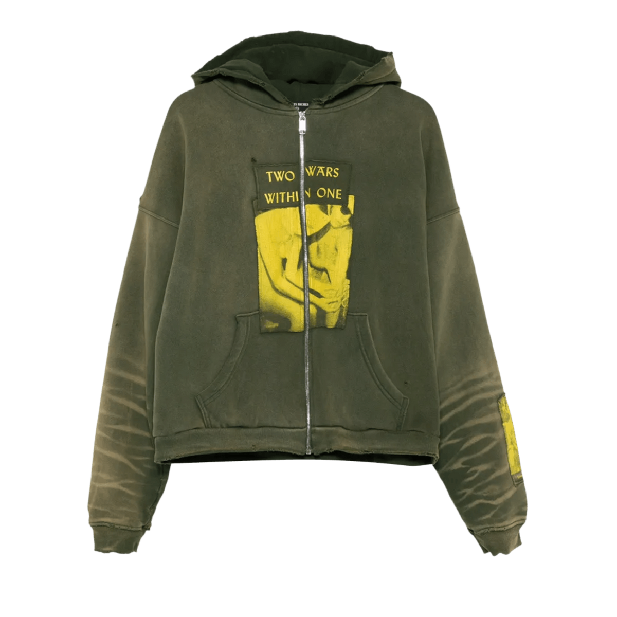 Enfants Riches Déprimés 'Gardener Green' Two Wars Within One Zip Up Hoodie