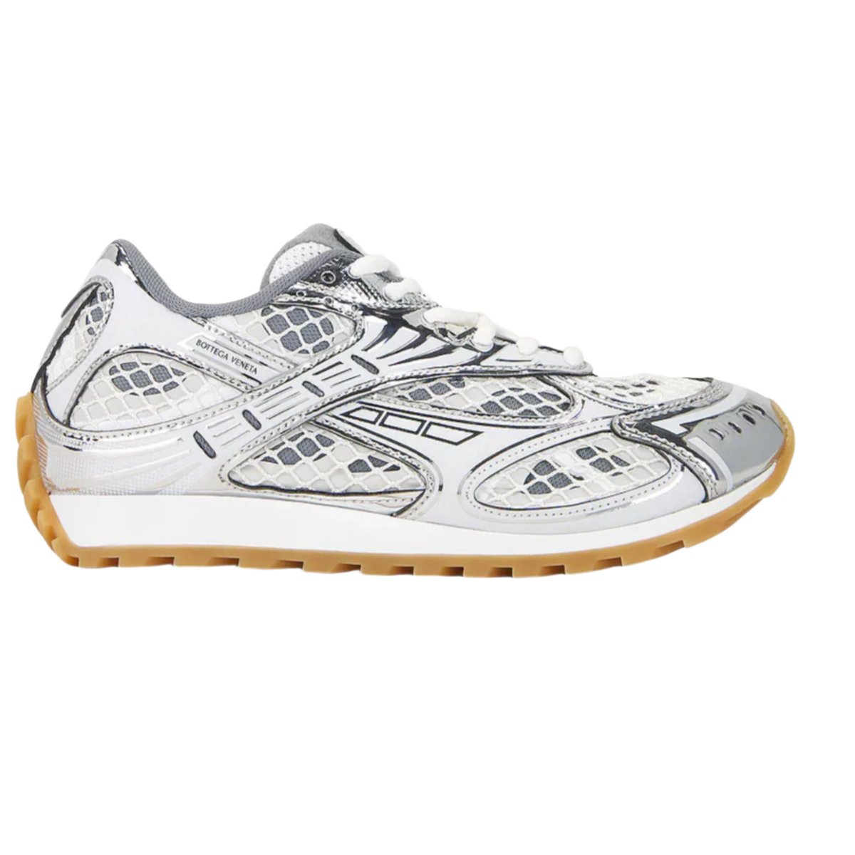 Bottega Veneta Women's 'Silver White' Orbit Sneakers
