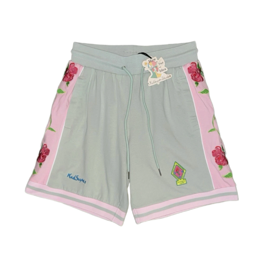 KidSuper Studios 'Mint' Rose Shorts