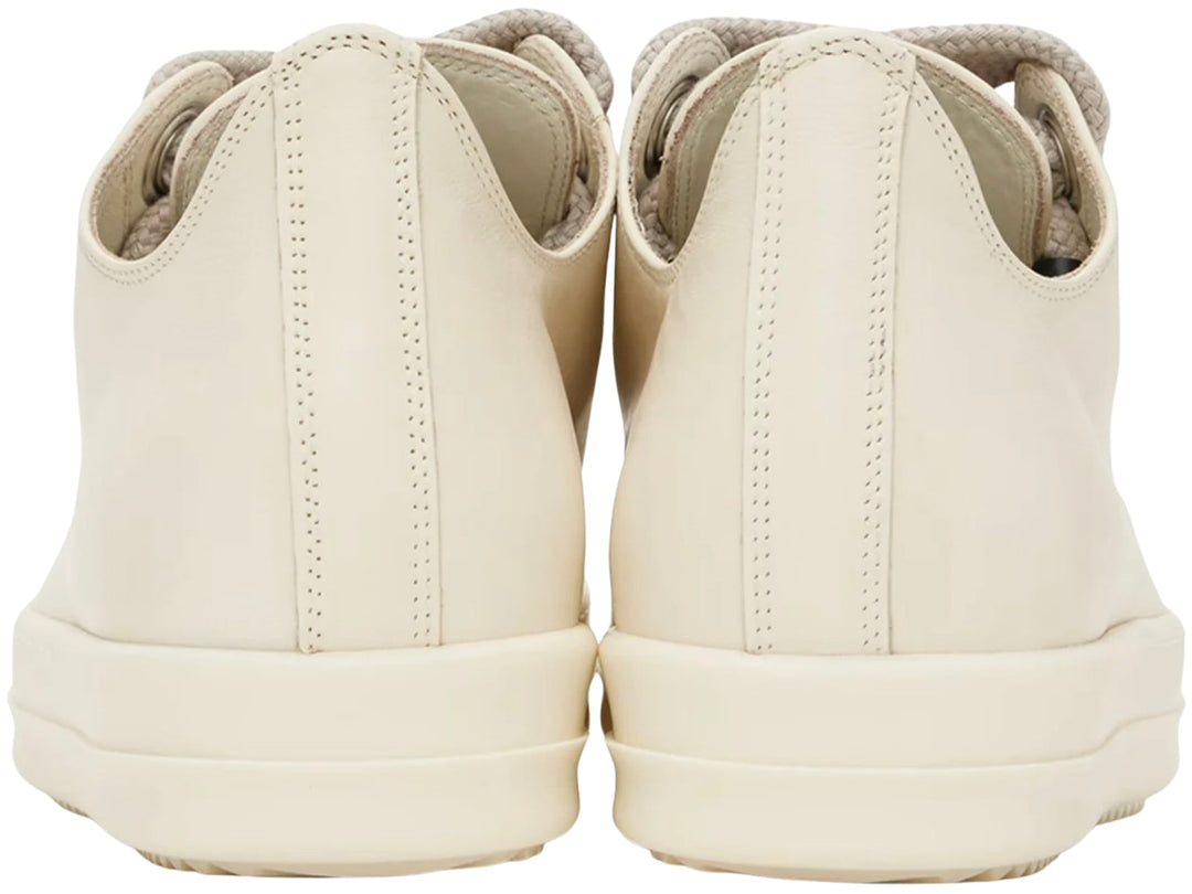 Rick Owens 'Milk' Jumbo Lace Low Sneakers