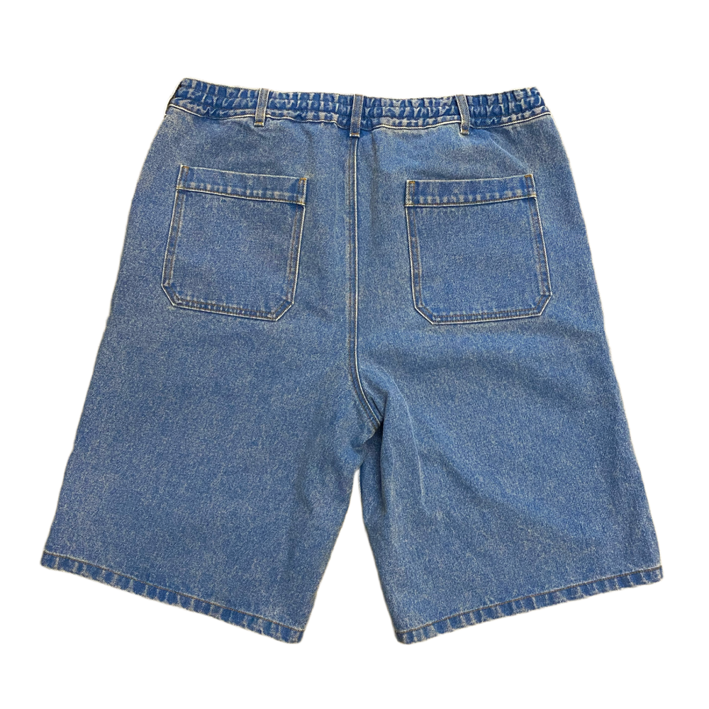 Marni 'Flower Patch' Blue Denim Shorts