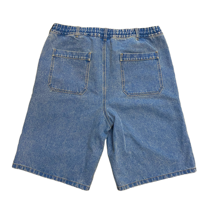Marni 'Flower Patch' Blue Denim Shorts