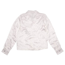 Chrome Hearts 'Cross Patch' White Tonal Monogram Silk Pajama Shirt