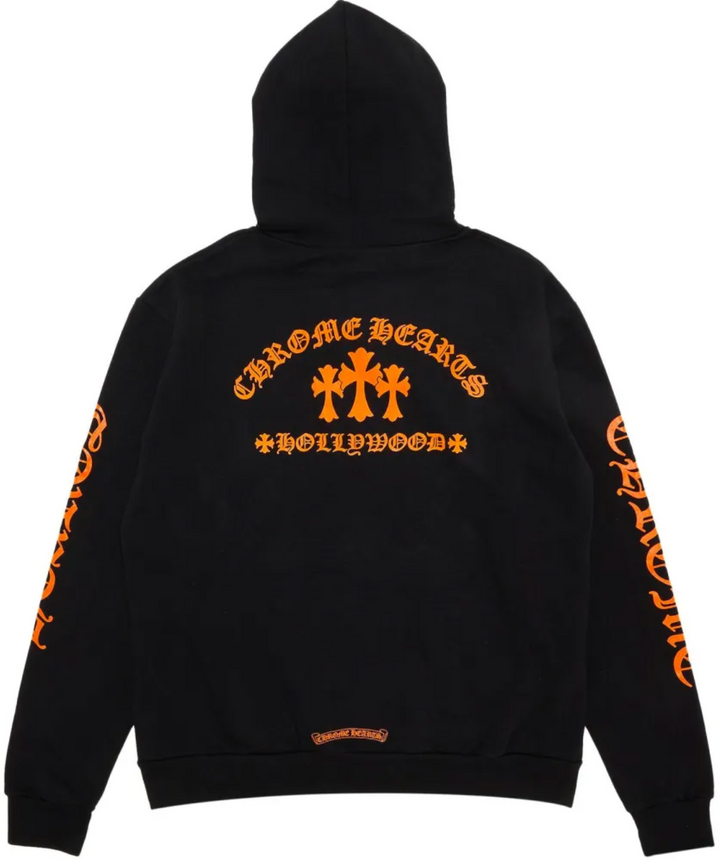 Chrome Hearts 'Orange' King Taco Logo Hoodie
