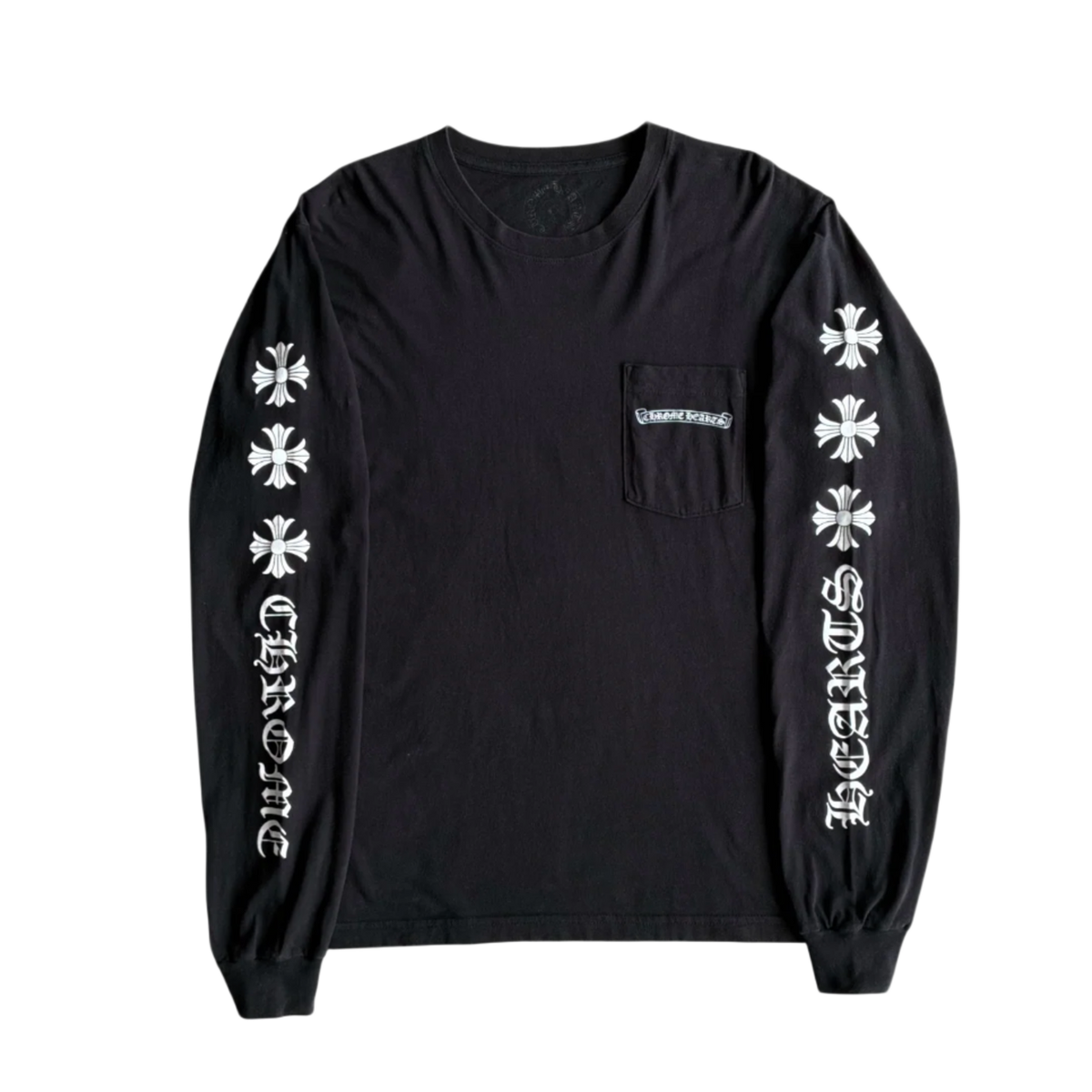 Chrome Hearts 'Plus Cross Scroll' Black Longsleeve 