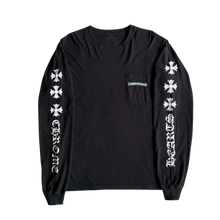 Chrome Hearts 'Plus Cross Scroll' Black Longsleeve 