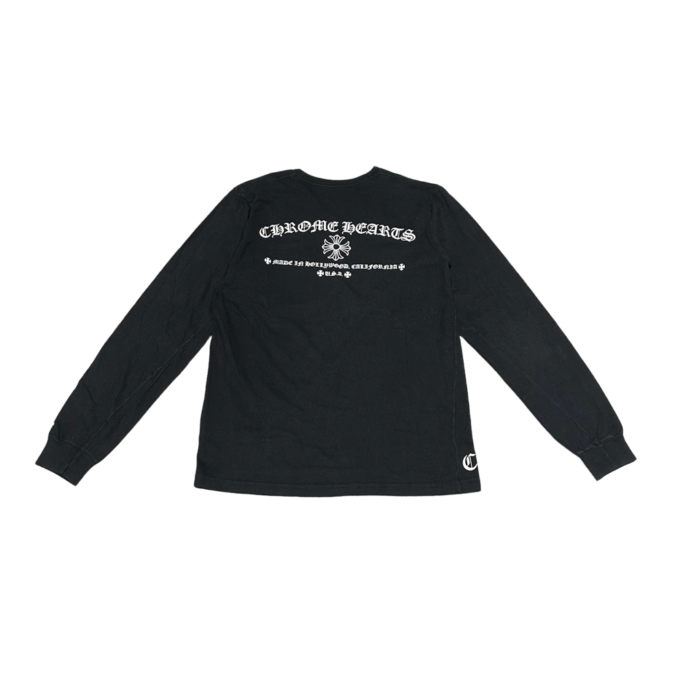 Chrome Hearts 'Black' Vintage Hollywood Longsleeve Tee