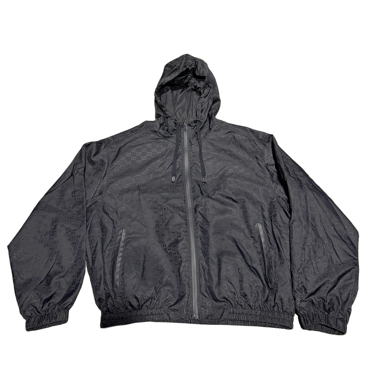 Gucci 'GG Monogram' Nylon Zip Up Jacket