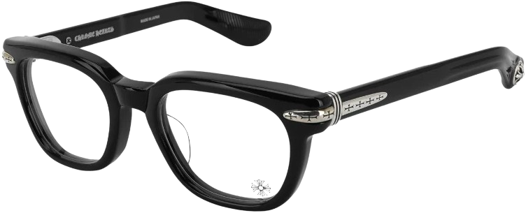 Chrome Hearts 'Drippin' Black/Silver Glasses