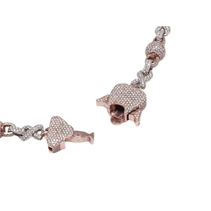 Two-Tone White and Rose Gold &