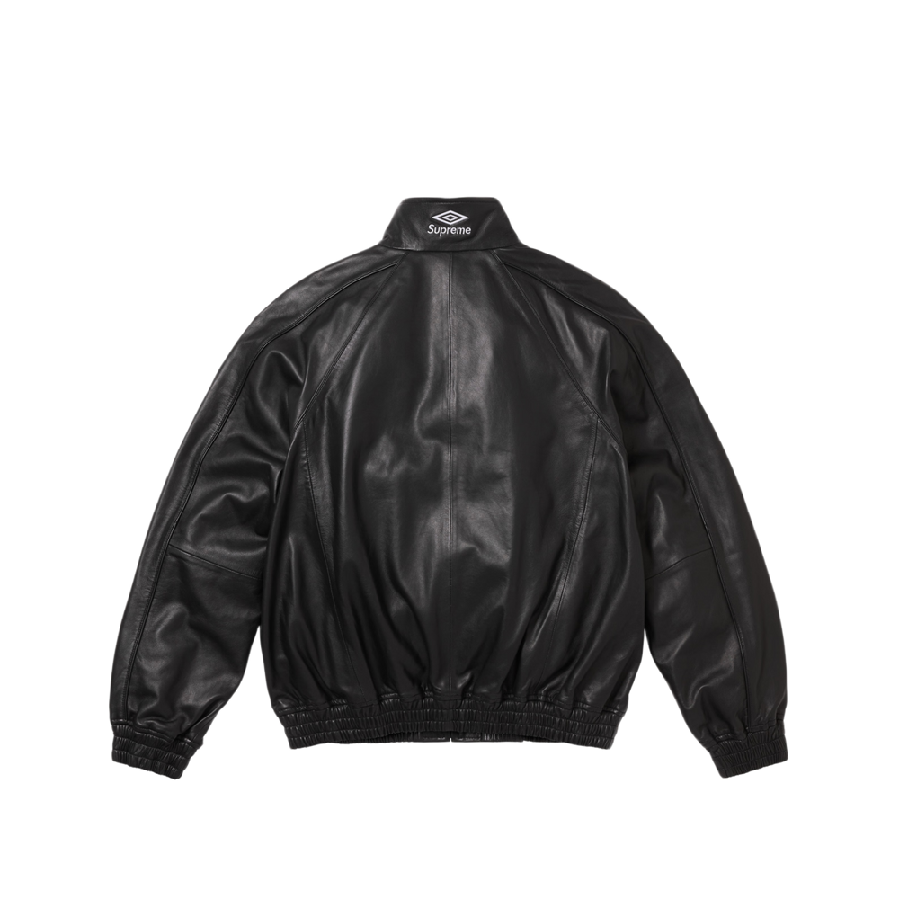 Supreme Umbro 'Black' Leather Track Jacket